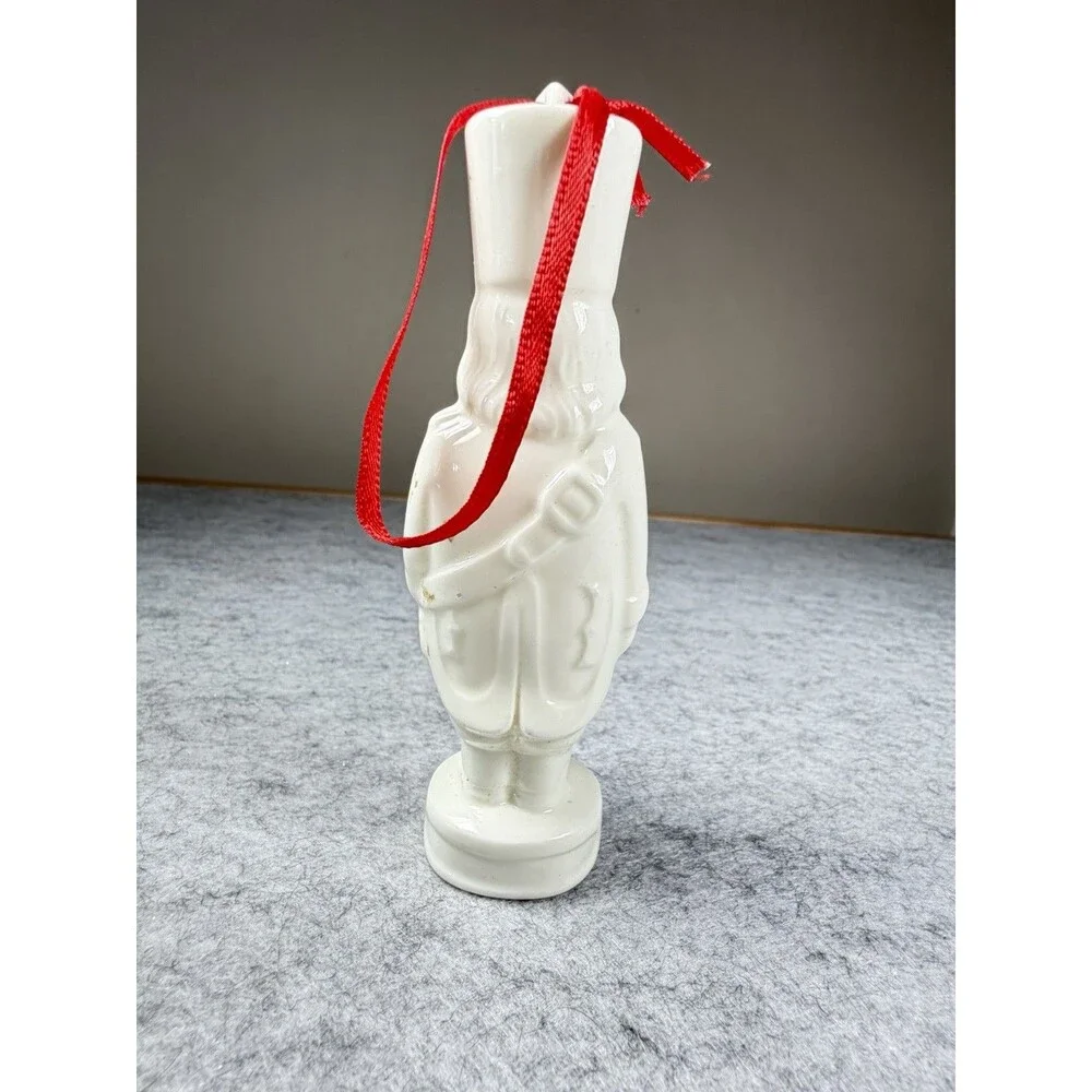 Vintage Pfaltzgraff Drummer Boy Toy Soldier Bone China Christmas Ornament 4.25”